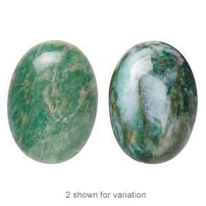 African "jade" 1pkg1, calibrated oval cab natural 30x22mm