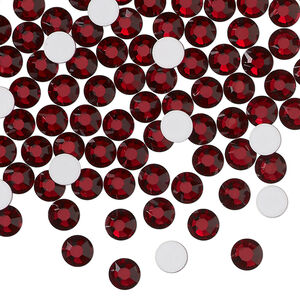 Flat back 1pkg1440 vivid Siam foil back, Preciosa MAXIMA Czech crystal rhinestone, 4.6-4.8mm chaton rose round SS20