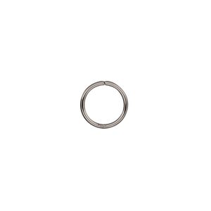 Jump ring 1pkg500 stainless steel, 10mm round, 18 gauge / 8mm inside diameter