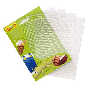 Texture plate, Makin's&reg;, plastic, clear, 6-1/4 x 4-1/2 inch textured rectangle with assorted patterns. Sold per 4-piece set.