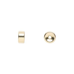 Bead 1pkg2 14Kt gold-filled, 7x4mm rondelle