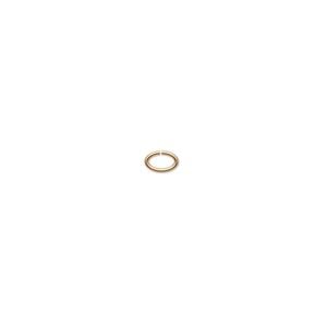 Jump ring 1pkg50 14Kt gold-filled, 4.5x3mm oval, 22 gauge / 3.2x2mm inside diameter