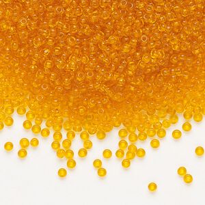 Seed bead, Preciosa Ornela Czech glass, pkg/50g, #11 rocaille, transparent hyacinth, (80060).