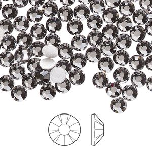 Flat back 1pkg1440, lilac ash foil back Preciosa MAXIMA Czech crystal hotfix rhinestone, 4.6-4.8mm chaton rose round SS20