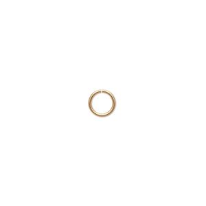 Jump ring 1pkg20 14Kt gold-filled, 6mm round, 22 gauge / 4.7mm inside diameter