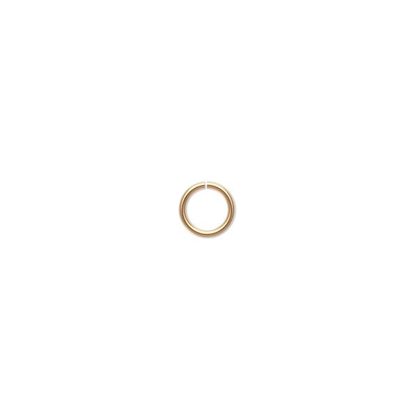 Jump ring 1pkg20 14Kt gold-filled, 6mm round, 22 gauge / 4.7mm inside diameter image number 0