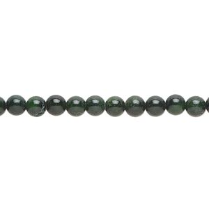 Quartz 1pkg1, round bead 15 inch 3-4mm