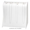 Display, bracelet, leatherette, white, 8 x 4-1/2 x 7-1/2 inches. Sold individually. image number 2