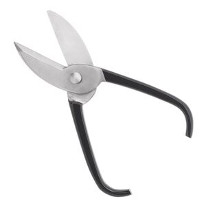 Shears 1pkg1, metal sheet cutter, steel, black, 6 inches.