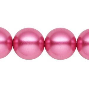 Pearl 1pk pink, Celestial Crystal&reg; 16mm round 15.5-16 inch