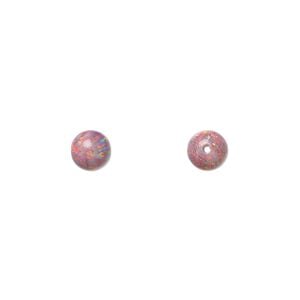 Bead, "opal" (silica and epoxy) (man-made), Mexican brown, 6mm round. Sold individually.