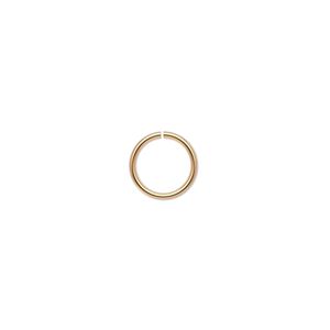 Jump ring 1pkg10 14Kt gold-filled, 9mm round, 19 gauge / 7.2mm inside diameter