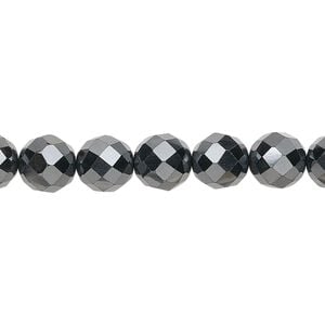 Hemalyke&trade; 1pkg1, faceted round bead 15.5-16 inch 8mm