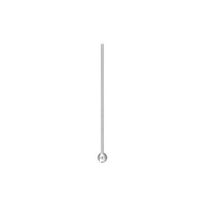 Head pin 1pkg500 stainless steel, 1 inch / 2mm ball tip, 24 gauge