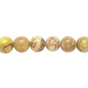 Magnesite 1pkg1, round bead 15.5-16 inch 8mm