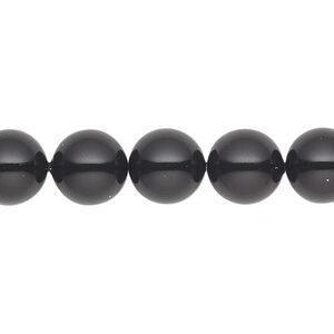 Pearl 100pk mystic black, Swarovski&reg; 10mm gemcolors round 5810