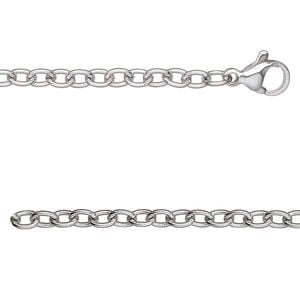 Chain 1pkg1 cable, 3mm / lobster claw clasp, stainless steel 16 inch