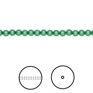 Pearl 1000pk eden green, Swarovski&reg; 3mm round 5810