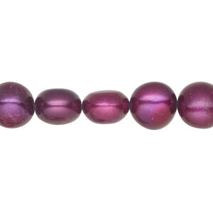 Freshwater 1pkg1, flat-sided potato pearl, 15.5-16 inch elderberry 10-12mm cultured