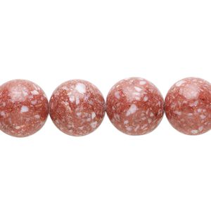Multi-gemstone / mother-of-pearl shell / resin 1pkg1, round bead 15 inch magenta 11-13mm