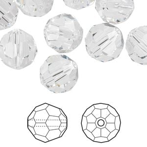 Bead 24pk crystal, Crystal Passions&reg; 12mm round 5000