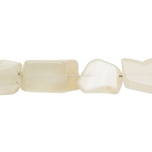 Moonstone 1pkg1, tumbled nugget bead natural 7 inch small