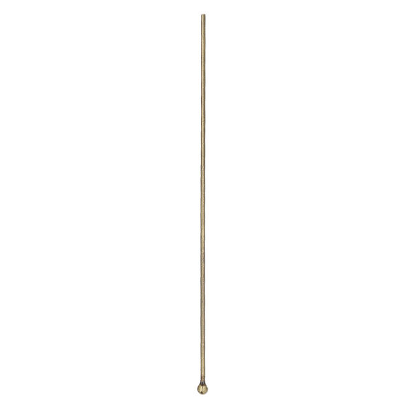 Head pin 1pkg10 gold-plated, 2 inch / 1.5mm ball tip, 23 gauge brass antique image number 0