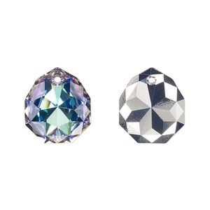 Drop 24pk crystal vitrail light, Swarovski&reg; 16x13.5mm pendant majestic 6436