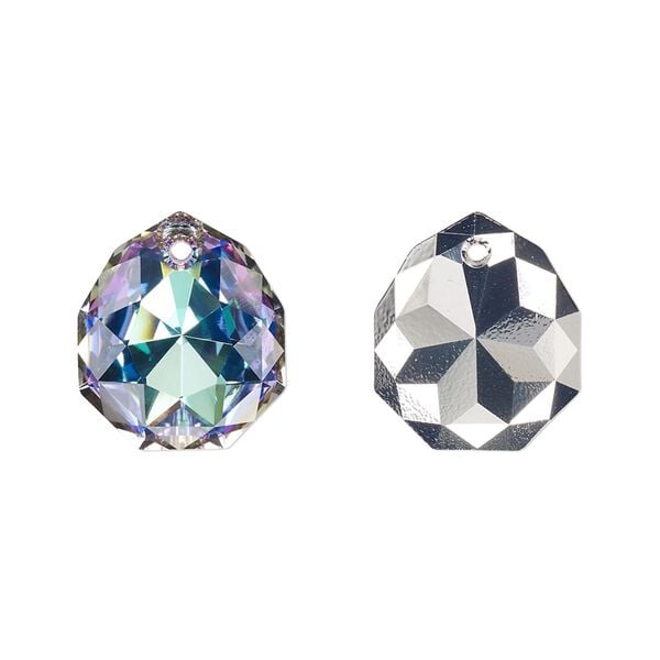 Drop 24pk crystal vitrail light, Swarovski&reg; 16x13.5mm pendant majestic 6436 image number 0