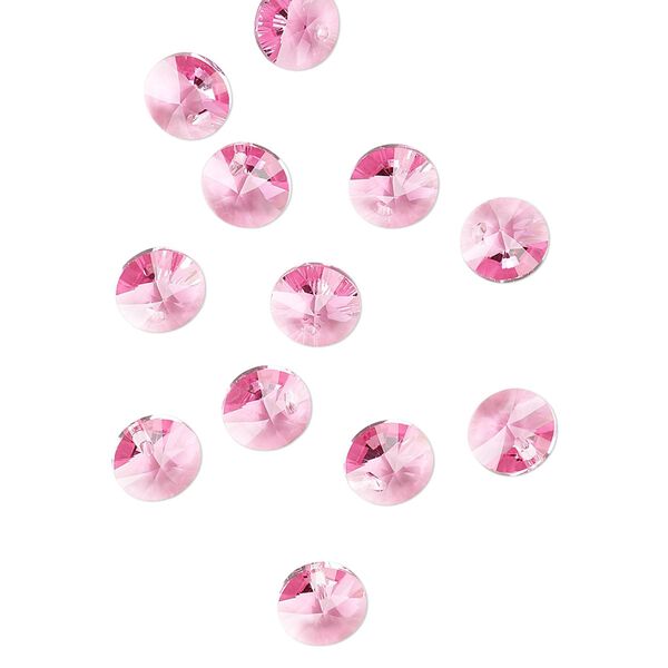 Drop 720pk rose, Swarovski&reg; 6mm pendant mini disk 6428 image number 1