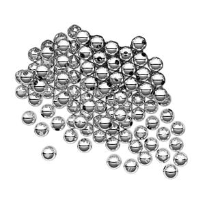Bead 1pkg100 sterling silver, 3mm seamless-look round