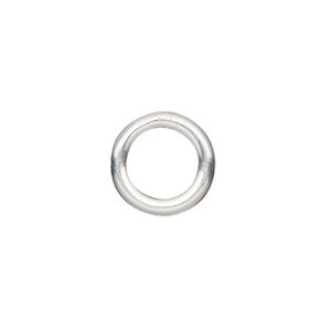Jump ring 1pkg2 sterling silver, 14mm soldered closed round, 10 gauge / 8.8mm inside diameter