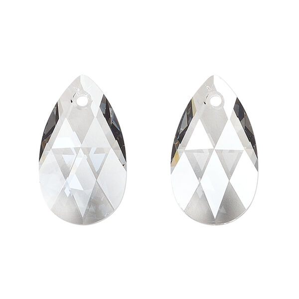 Drop 1pkg96 crystal urban grey, Swarovski&reg;, 22x13mm pendant pear 6106 image number 0
