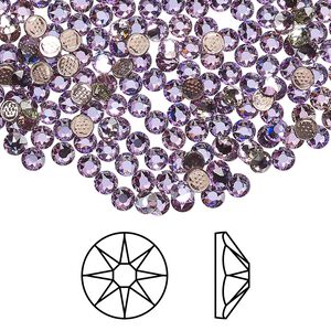 Flat back 1440pk crystal vitrail light foil back, Swarovski&reg; hotfix 3-3.2mm round SS12 2078