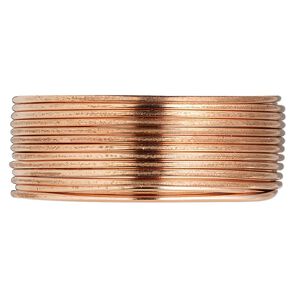 Wire, copper, half-hard, round, 16 gauge. Sold per 50-yard coil.