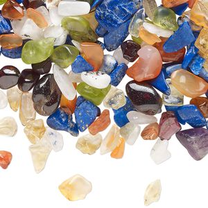 Multi-gemstone 1pkg1oz, undrilled inlay chip mix mini