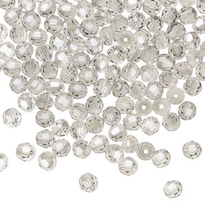 Bead 1pkg720 crystal urban grey, Swarovski&reg;, 4mm round 5000