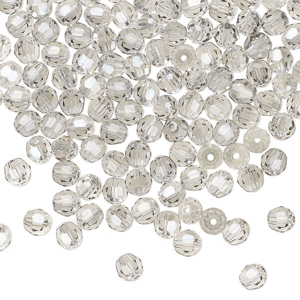 Bead 1pkg720 crystal urban grey, Swarovski&reg;, 4mm round 5000 image number 0