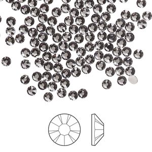 Flat back 1pkg144, lilac ash foil back Preciosa MAXIMA Czech crystal hotfix rhinestone, 2.7-2.9mm chaton rose round SS10