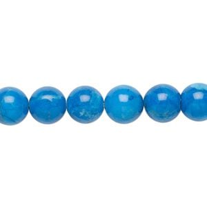 Howlite 1pkg1, round bead 15.5-16 inch 8mm