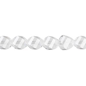 Bead 288pk crystal, Swarovski&reg; 8mm helix 5020