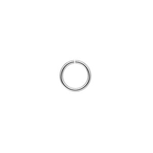 Jump ring 1pkg100 imitation nickel-plated, 9mm round, 18 gauge / 7mm inside diameter / brass