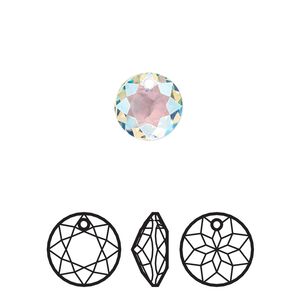Drop 2pk crystal shimmer, Crystal Passions&reg; 10mm pendant classic cut 6430