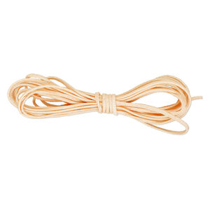 Cord, faux suede lace, peach, 3mm. Sold per pkg of 5 yards.