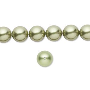 Pearl 250pk light green, Swarovski&reg; 8mm round 5810