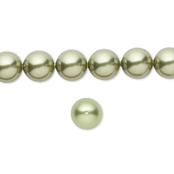 Pearl 250pk light green, Swarovski&reg; 8mm round 5810 image number 0