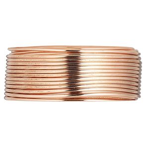 Wire, copper, half-hard, round, 18 gauge. Sold per 10-yard coil.