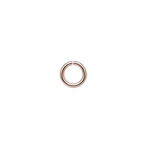 Jump ring 1pkg100 copper, 8mm round, 16 gauge / 5.4mm inside diameter / clear-coated