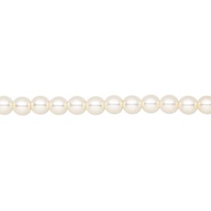 Pearl 600pk light creamrose, Preciosa Czech crystal 4mm round