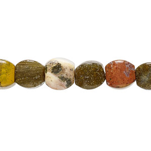 Ocean jasper 1pkg1, cushion bead natural 15.5-16 inch 8mm
